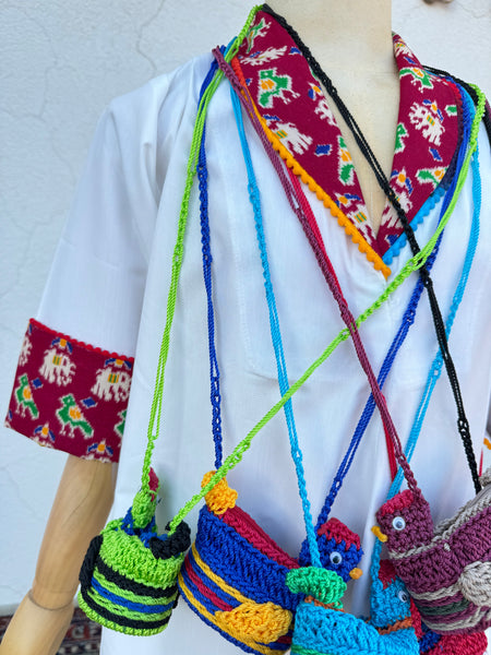 hand made mexicano crochet chic bag